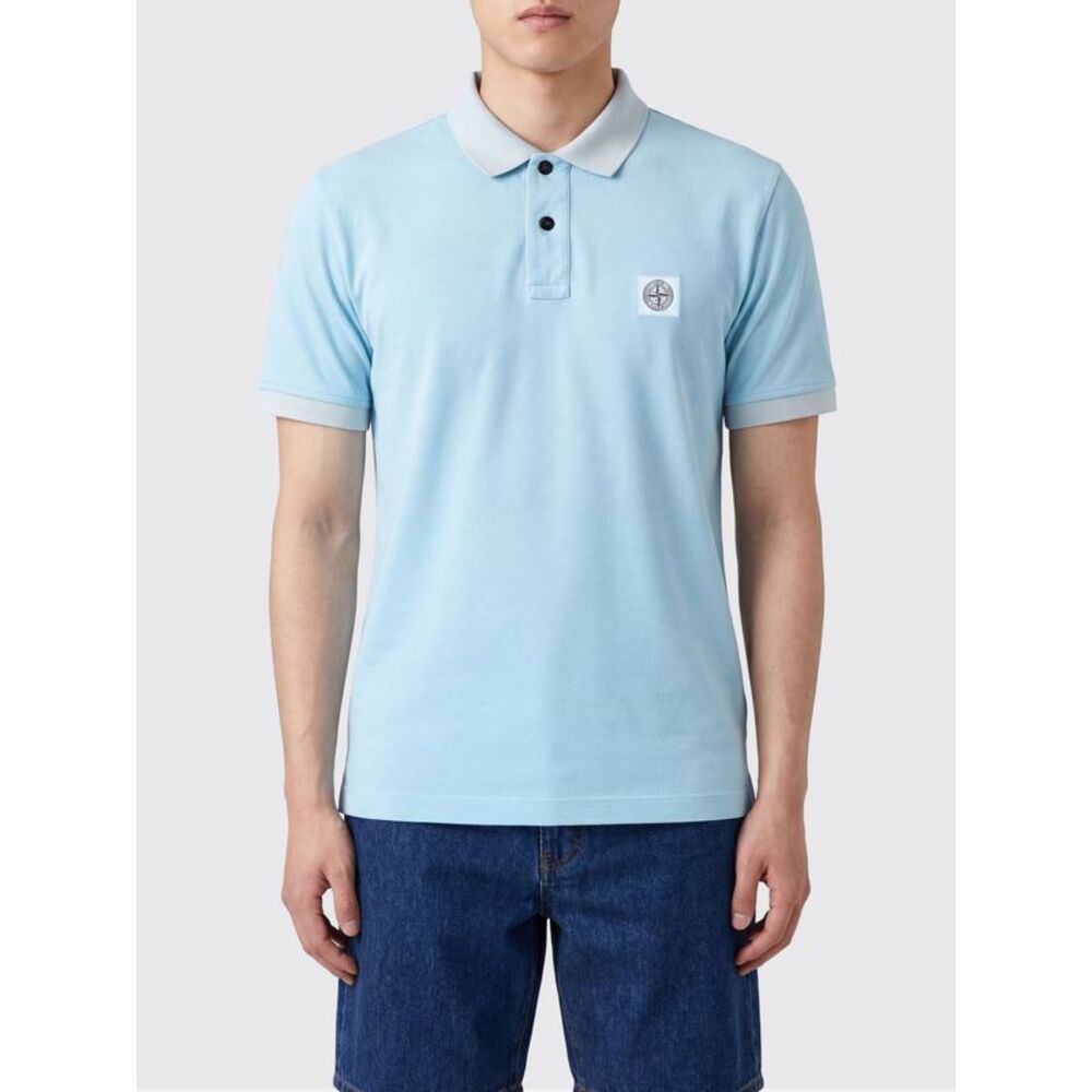 Stone Island Polo Shirt Men Blue